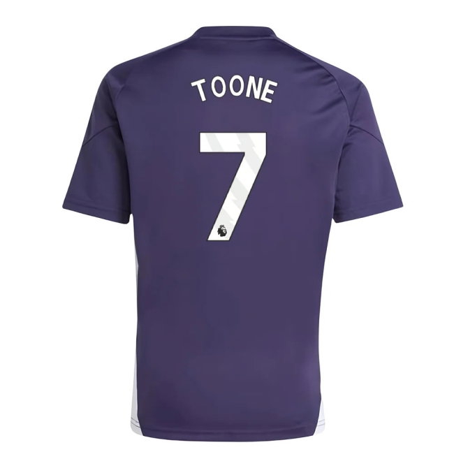 2025-2026 Man Utd Training Tee (Aurora Plum) (Toone 7) — Shop Online