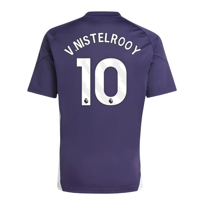 2025-2026 Man Utd Training Tee (Aurora Plum) (V.Nistelrooy 10) — Buy Now