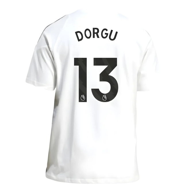 2025-2026 Man Utd Training Tee (White) (Dorgu 13) — Buy Now