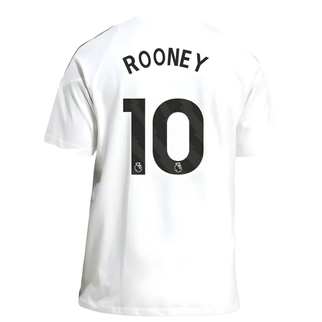 2025-2026 Man Utd Training Tee (White) (Rooney 10) — Shop Online