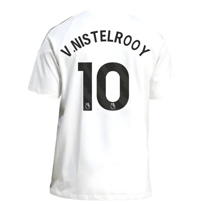 2025-2026 Man Utd Training Tee (White) (V.Nistelrooy 10) — Buy Now