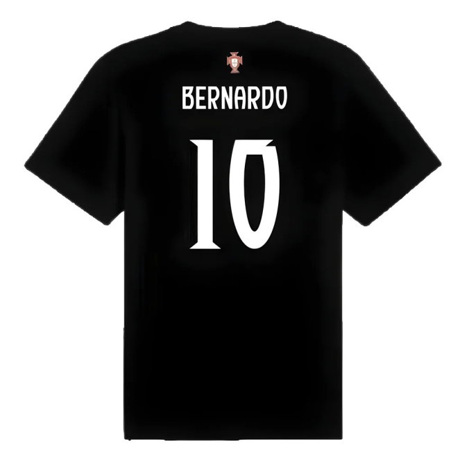 2025-2026 Portugal ftblNRGY Tee (Black) (Bernardo 10) — Buy Online