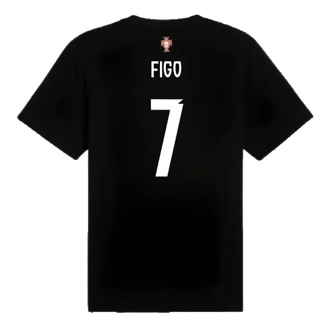 2025-2026 Portugal ftblNRGY Tee (Black) (Figo 7) — Shop Now