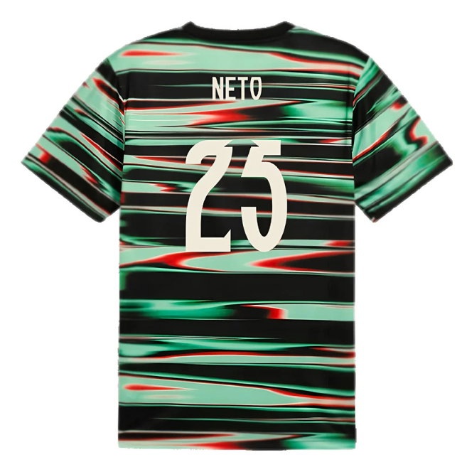 2025-2026 Portugal Prematch SS Jersey (Black) (Neto 25) — Shop Now