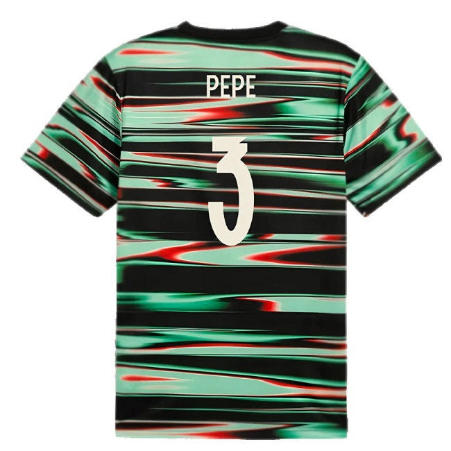 2025-2026 Portugal Prematch SS Jersey (Black) (Pepe 3) — Shop Now