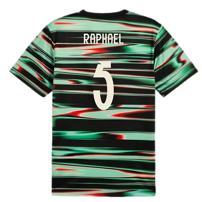 2025-2026 Portugal Prematch SS Jersey (Black) (Raphael 5) — Buy Now