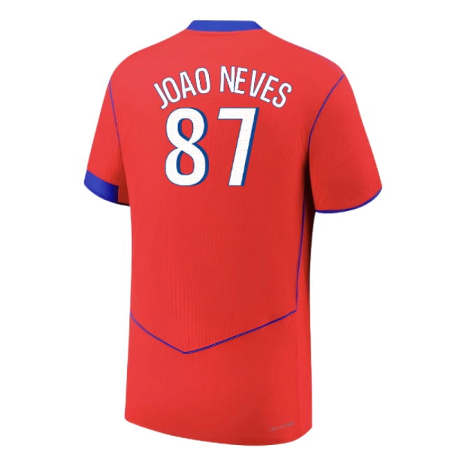 2025-2026 PSG Player Version Third Shirt (Joao Neves 87) — Shop Online