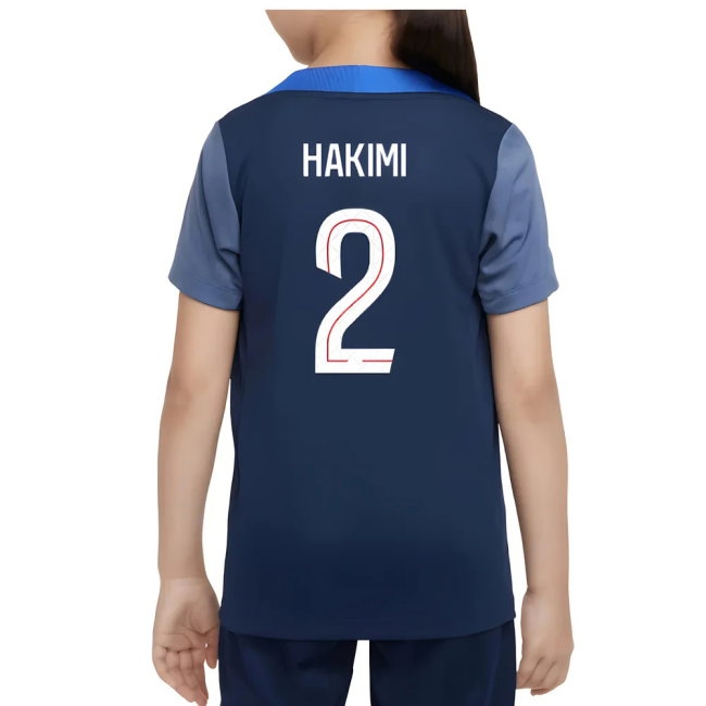 2025-2026 PSG Dri-Fit Strike Training Shirt (Navy) - Kids (Hakimi 2) — Buy Now