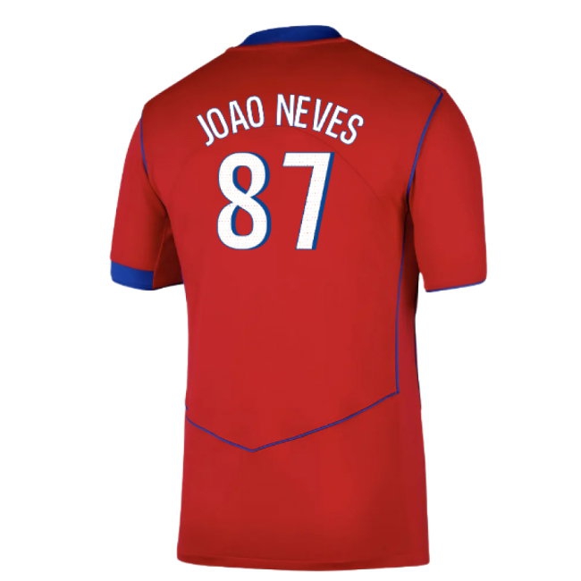 2025-2026 PSG Third Shirt (Joao Neves 87) — Shop Now
