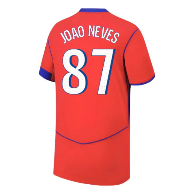 2025-2026 PSG Third Shirt (Kids) (Joao Neves 87) — Shop Now