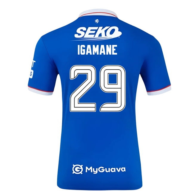 2025-2026 Rangers Player Version Home Shirt (Igamane 29) — Shop Now