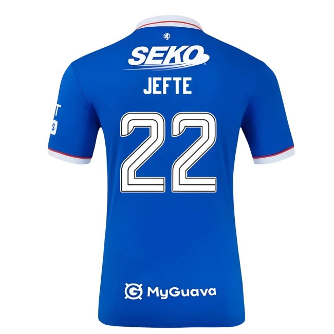2025-2026 Rangers Player Version Home Shirt (Jefte 22) — Buy Now