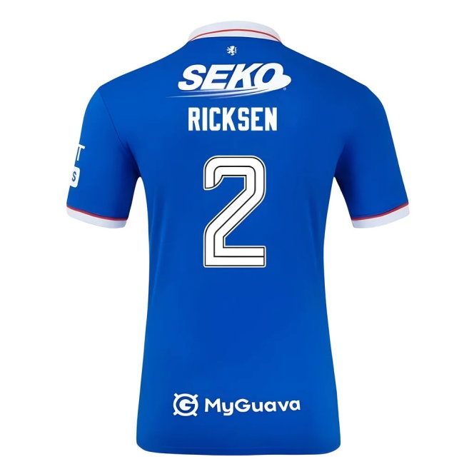2025-2026 Rangers Player Version Home Shirt (Ricksen 2) — Shop Online