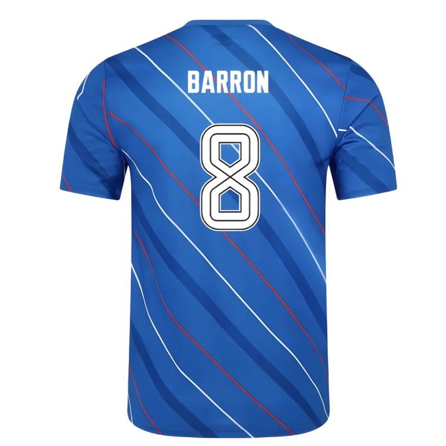 2025-2026 Rangers Home Pre Match Short Sleeve Tee (Lapis Blue) (Barron 8) — Shop Online