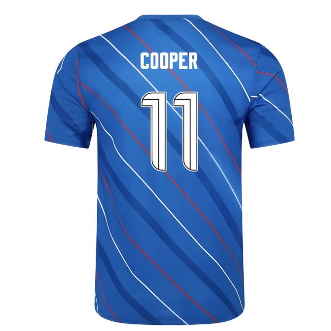 2025-2026 Rangers Home Pre Match Short Sleeve Tee (Lapis Blue) (Cooper 11) — Shop Now