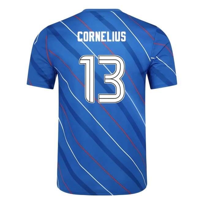 2025-2026 Rangers Home Pre Match Short Sleeve Tee (Lapis Blue) (Cornelius 13) — Buy Now