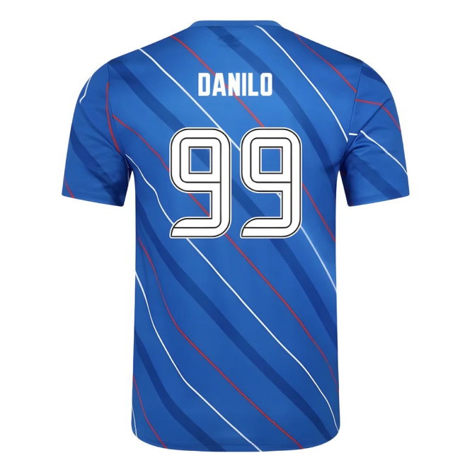 2025-2026 Rangers Home Pre Match Short Sleeve Tee (Lapis Blue) (Danilo 99) — Buy Online