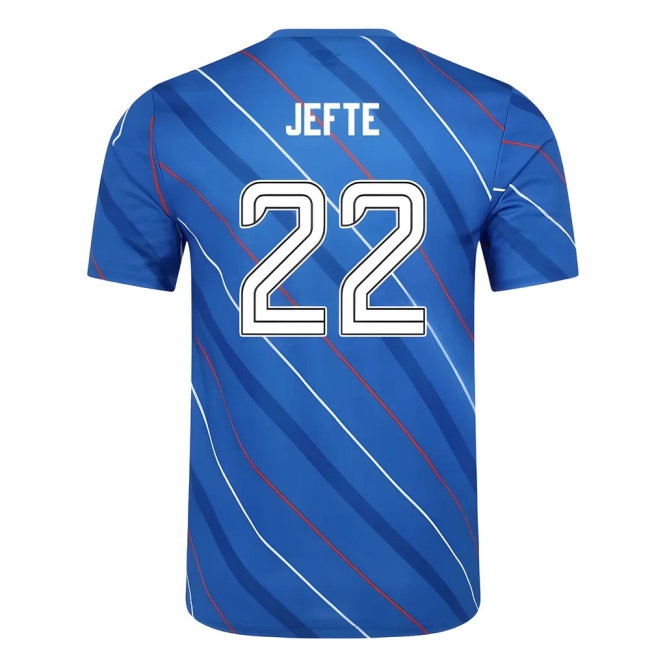 2025-2026 Rangers Home Pre Match Short Sleeve Tee (Lapis Blue) (Jefte 22) — Buy Now