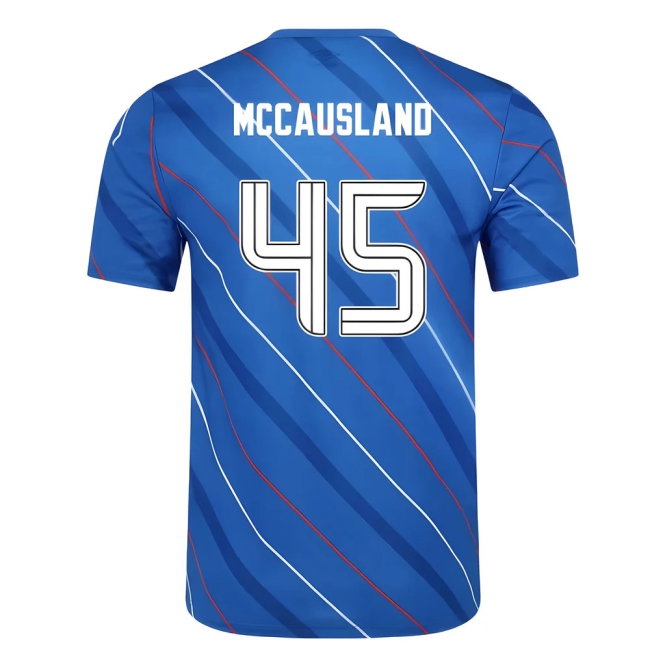 2025-2026 Rangers Home Pre Match Short Sleeve Tee (Lapis Blue) (McCausland 45) — Buy Now