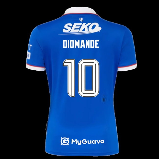 2025-2026 Rangers Home Shirt (Diomande 10) — Shop Online