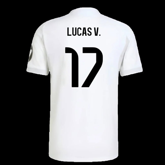 2025-2026 Real Madrid Player Version Home Shirt (Lucas V. 17) — Shop Online