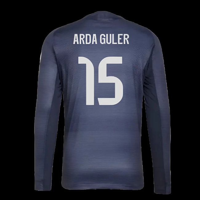 2025-2026 Real Madrid Player Version Long Sleeve Away Shirt (Arda Guler 15) — Shop Online