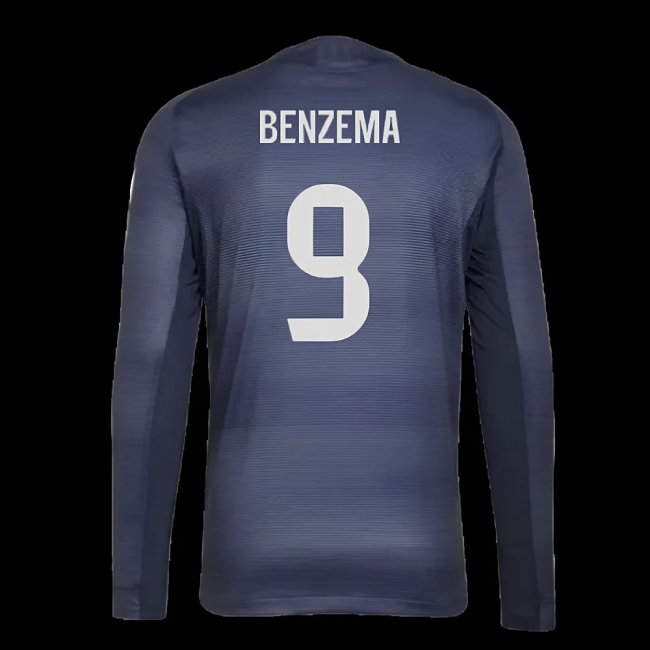 2025-2026 Real Madrid Player Version Long Sleeve Away Shirt (Benzema 9) — Shop Online