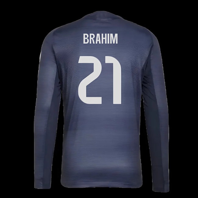 2025-2026 Real Madrid Player Version Long Sleeve Away Shirt (Brahim 21) — Buy Online