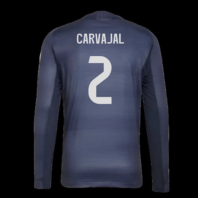 2025-2026 Real Madrid Player Version Long Sleeve Away Shirt (Carvajal 2) — Shop Online