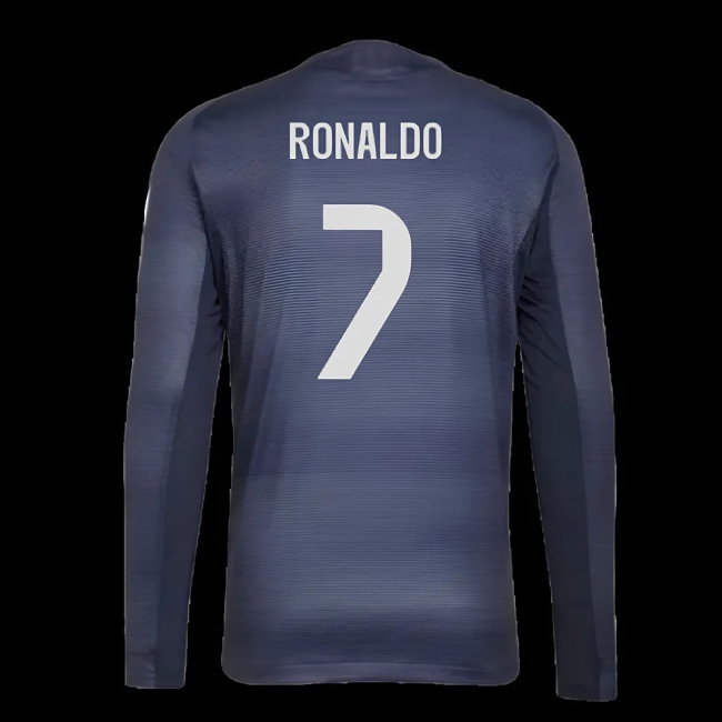 2025-2026 Real Madrid Player Version Long Sleeve Away Shirt (Ronaldo 7) — Buy Online