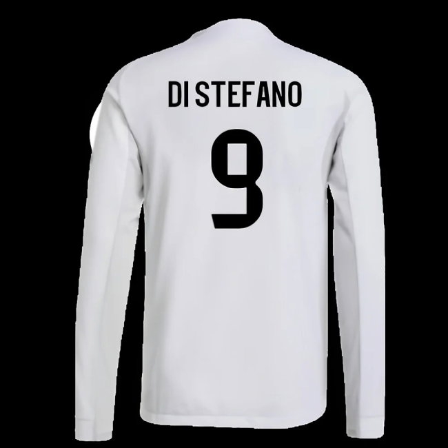 2025-2026 Real Madrid Player Version Long Sleeve Home Shirt (Di Stefano 9) — Shop Now