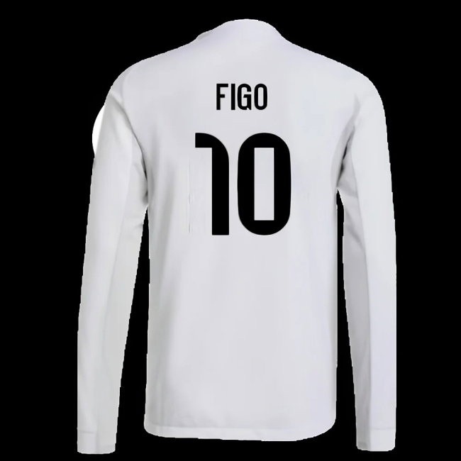 2025-2026 Real Madrid Player Version Long Sleeve Home Shirt (Figo 10) — Buy Online