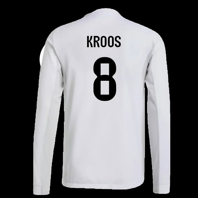 2025-2026 Real Madrid Player Version Long Sleeve Home Shirt (Kroos 8) — Buy Online