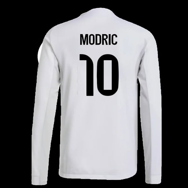2025-2026 Real Madrid Player Version Long Sleeve Home Shirt (Modric 10) — Shop Now