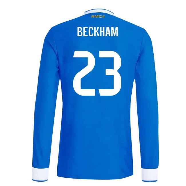 2025-2026 Real Madrid Player Version Long Sleeve Third Shirt (Beckham 23) — Shop Now