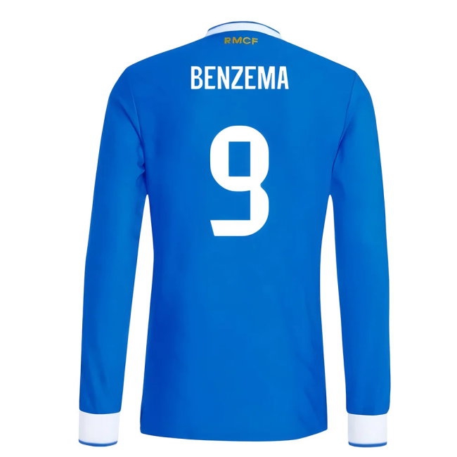 2025-2026 Real Madrid Player Version Long Sleeve Third Shirt (Benzema 9) — Buy Now