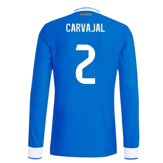 2025-2026 Real Madrid Player Version Long Sleeve Third Shirt (Carvajal 2) — Shop Now