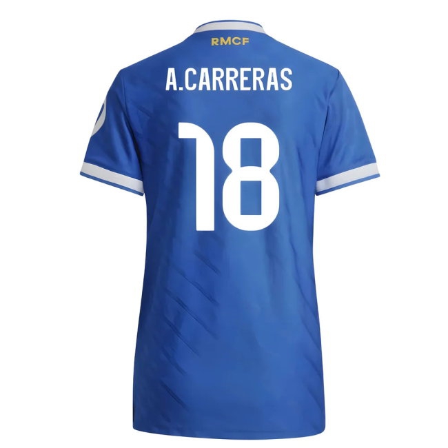 2025-2026 Real Madrid Player Version Third Shirt (Womens) (A.Carreras 18) — Shop Now