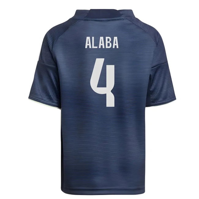 2025-2026 Real Madrid Away Mini Kit (Alaba 4) — Shop Now