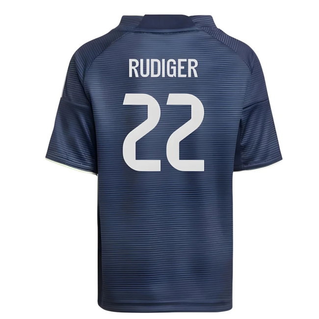 2025-2026 Real Madrid Away Mini Kit (Rudiger 22) — Shop Now