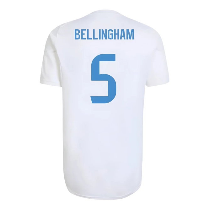 2025-2026 Real Madrid EU Training Jersey (White) (Bellingham 5) — Shop Online