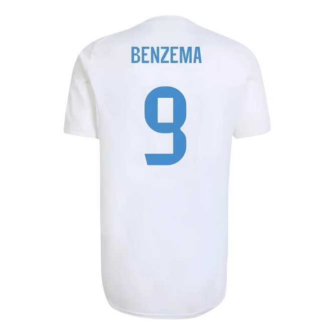 2025-2026 Real Madrid EU Training Jersey (White) (Benzema 9) — Shop Now