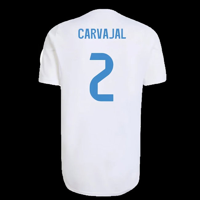 2025-2026 Real Madrid EU Training Jersey (White) (Carvajal 2) — Buy Now
