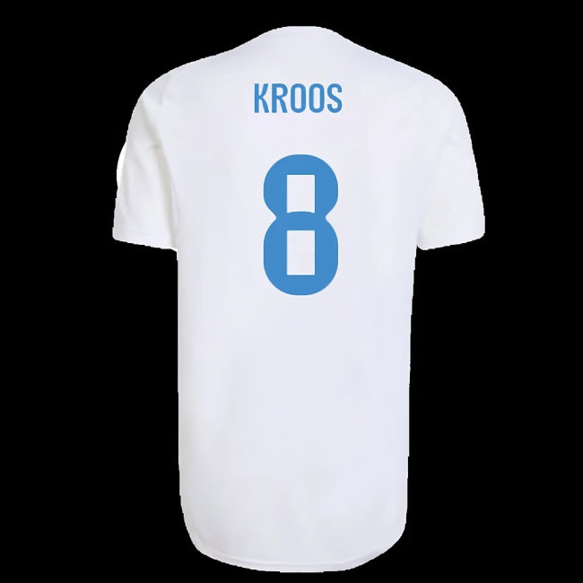 2025-2026 Real Madrid EU Training Jersey (White) (Kroos 8) — Shop Online