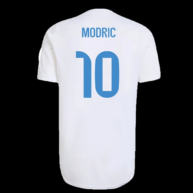 2025-2026 Real Madrid EU Training Jersey (White) (Modric 10) — Shop Now
