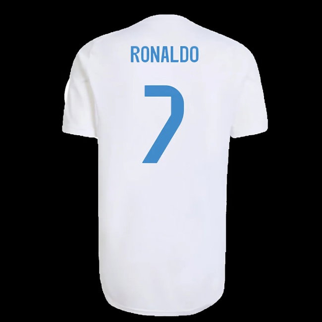 2025-2026 Real Madrid EU Training Jersey (White) (Ronaldo 7) — Shop Online