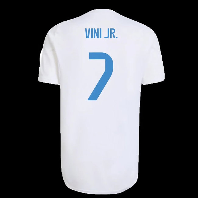 2025-2026 Real Madrid EU Training Jersey (White) (Vini Jr. 7) — Shop Now
