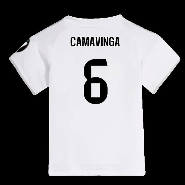 2025-2026 Real Madrid Home Baby Kit (Camavinga 6) — Buy Now