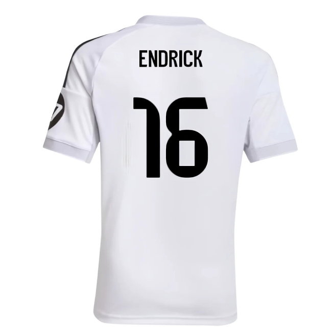 2025-2026 Real Madrid Home Shirt (Kids) (Endrick 16) — Shop Now