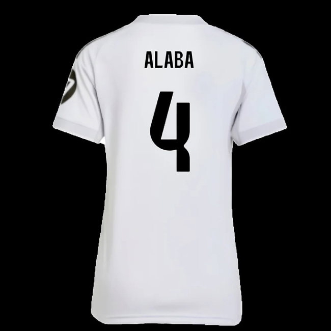 2025-2026 Real Madrid Home Shirt (Womens) (Alaba 4) — Shop Now